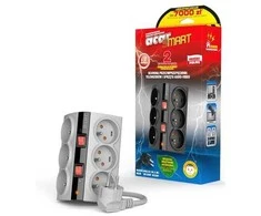 HSK DATA „Acar SMART“ 6 kintamosios srovės lizdai 230 V 3 m