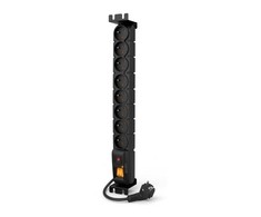 HSK DATA acar S8 FA RACK Juodas 8 AC lizdas (-ai) 230 V 5 m