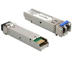 Šakotuvas MODUŁ SFP 1000BASE-LX DŁUGOŚĆ FALI:1310 NM JEDNOMODOWY 20KM LC-DUPLEX 1.25GB/S DELOCK