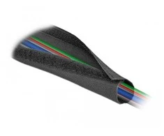 OPLOT NA KABLE DELOCK 10M 30MM RZEP JUODA POLIESTER