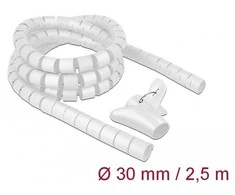 OPLOT NA KABLE DELOCK 2.5M 30MM SPIRALNY Z NARZĘDZIEM Baltas POLIETYLEN