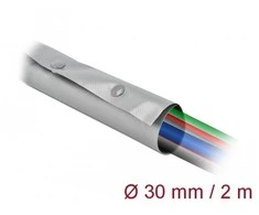 DELOCK kabelio mova 2M 30MM spaustukai karščiui atsparūs juodi/PVC stulpai