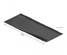 DELOCK kabelio jungtis 5M 30MM JUODA VELCRO poliesteris