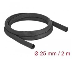 DELOCK savaime užsidarantis kabelio įvorė 2M 25MM JUODA POLIESTERIS