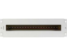 Lanberg 3U 19" įtampos paskirstymo skydas su DIN bėgelio TS-35 rutuliuku