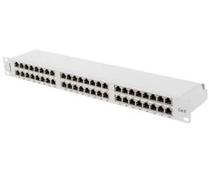 Lanberg Patch Panel 48 port 1U 19" kat.6 FTP ekranowany pilka