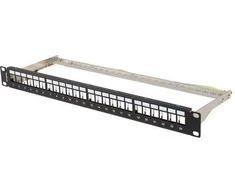 Lanberg Patch Panel tuščias 24 prievadai 1U 19" FTP Keystone juoda moduliams