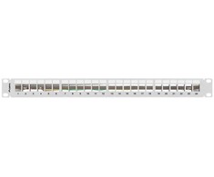 Lanberg Patch Panel tuščias 24 prievadai 1U 19" FTP Keystone pilka moduliams