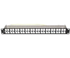 Lanberg Patch Panel tuščias 48 prievadas 1U 19" FTP Keystone juoda moduliams