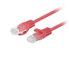 LANBERG Patchcord Cat.6 UTP 7.5m red