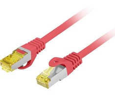 PATCHCORD KAT.6A S/FTP LSZH CU 3M Raudonas FLUKE PASSED LANBERG
