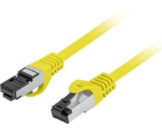 PATCHCORD KAT.8.1 S/FTP LSZH CU 0.5M Geltonas FLUKE PASSED LANBERG
