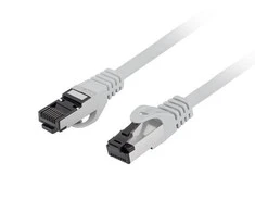 LANBERG patchcord kat.8.1 S/FTP LSZH CU 2m pilkas