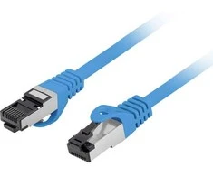 PATCHCORD KAT.8.1 S/FTP LSZH CU 3M Mėlynas FLUKE PASSED LANBERG