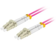 FIBER OPTIC PATCHCORD MM LC/UPC-LC/UPC DUPLEX 3.0MM OM4 50/125 LSZH 3M PURPLE LANBERG