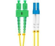 Lanberg šviesolaidis SM LC/UPC - SC/APC duplex 2.0m geltonas