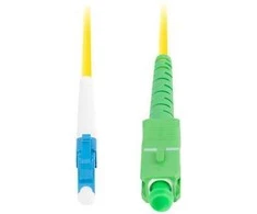 FIBER OPTIC PATCHCORD SM LC/UPC-SC/APC SIMPLEX 3.0MM LSZH G657A1 1M Geltonas LANBERG