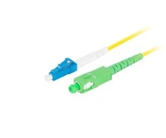 LANBERG šviesolaidinis patchcord SM LC/UPC-SC/APC simplex 2m LSZH g657a1 3.0mm geltonas