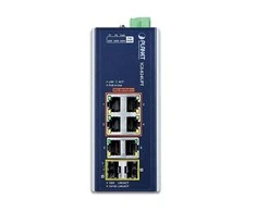 Šakotuvas Switch Planet PLANET Industrial 4-Port GE 802.3at + 2 GE + 2 100/1000X SFP