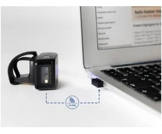 SKANER KODÓW KRESKOWYCH DELOCK 1D/2D 2.4 GHZ BLUETOOTH NA PALEC