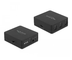 Šakotuvas Delock S/PDIF TOSLINK jungiklis 3 in 1 Out su IR nuotolinio valdymo pulteliu