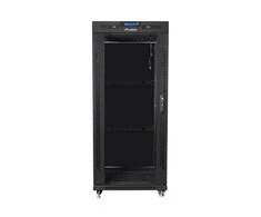 LANBERG laisvai pastatomas stelažas 19 colių spintelė 27U 800x1000 stiklinių durų LCD butas juodas