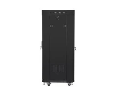 LANBERG laisvai pastatomas stelažas 19 colių spintelė 27U 600x600 tinklelio durys LCD plokščias paketas juodas