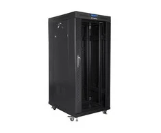 LANBERG laisvai pastatomas stelažas 19 colių spintelė 37U 800x1000 stiklinių durų LCD butas juodas