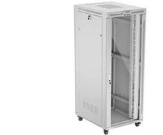 LANBERG laisvai pastatoma stelažinė spintelė 19/42U 800x1000 stiklinių durelių LCD plokščias komplektas pilkas V2