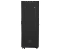 Lanberg grindų spintelė 19" 42U 800x800 juoda perforuotos durelėmis LCD