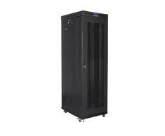 LANBERG stovo spintelė 19 colių 42U 600x1000 juodų tinklinių durų LCD