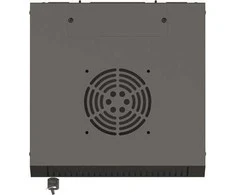 Lanberg 10" 4U 300x300 juoda sieninė spintelė su stiklinėmis durelėmis (plokščia pakuotė)