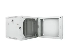 LANBERG WF02-6609-10S sieninis dvigubos sekcijų stelažas 19 colių plokščias paketas 9U/600x600mm pilkas