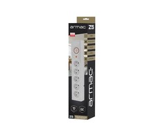 ARMAC Surge Protector Z5 1.5m 5x prancūziški lizdai 10A kabelių tvarkyklė pilka