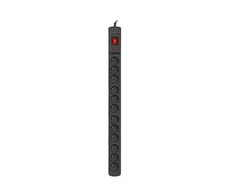 ARMAC M12/16/45/CZ Surge Protection MULTI 12M/16A RACK 19 12 lizdų 4,5m juodas