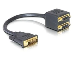 „Delock“ adapteris DVI 25 kištukinis ir 2 x DVI 25 lizdas