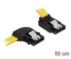„Delock“ SATA duomenų III (6GB/S) F/F 50CM kabeliai su metaliniais spaustukais