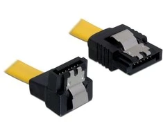 DELOCK Cable SATA 6Gb/s 30cm žemyn/tiesus metalinis