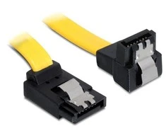 DELOCK Cable SATA 6Gb/s 50cm aukštyn/tiesus metalinis