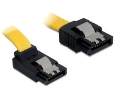 DELOCK Cable SATA 6Gb/s 30cm aukštyn/tiesus metalinis