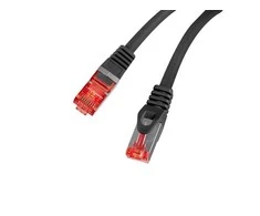 LANBERG Patchcord cat.6 FTP LSZH CU 0.5m juodas Fluke passed