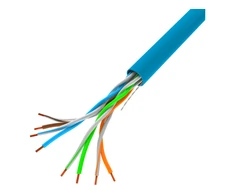 LANBERG LAN kabelis UTP kat.5e 305m mėlynas solid CU fluke