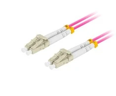 Lanberg PATCHCORD LIGHT MM LC / UPC- LC / UPC DUPLEX 3.0MM OM4 50 / 125 LSH 15M FLAKONAS LBERG