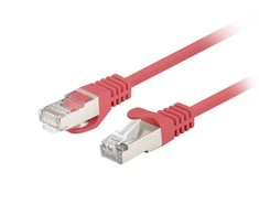 Lanberg 10-Pack Patchcord kat.6 FTP 0.5m raudona Fluke Passed
