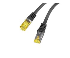 LANBERG Patchcord Cat.6A S/FTP LSZH CU 2m juodas