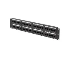 Lanberg Patch Panel 48 port 2U 19" kat.6 UTP juoda