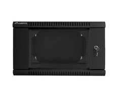 LANBERG WF02-6606-10B sieninis dvigubos sekcijų stovas 19 colių plokščias paketas 6U/600x600mm juodas