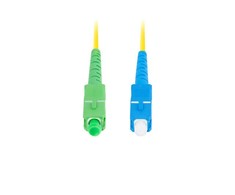 LANBERG šviesolaidinis laidas SM SC/APC-SC/UPC simplex 3m LSZH g657a1 3.0mm geltonas