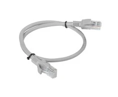 LANBERG PCU6-20CC-0050-S Patchcord RJ45 kat. 6 UTP 0,5 m Pilka. 10 vnt