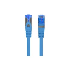 LANBERG Patchcord Cat.6A S/FTP LSZH CCA 0.25m mėlynas
